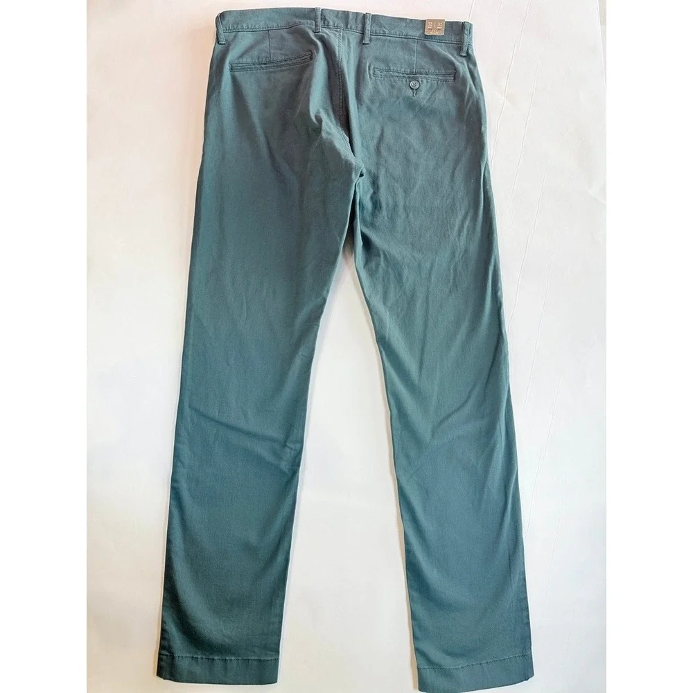 J.Crew 484 Slim‎ Fit Stretch Chino Pants Mens 32x32 Green Blue AR885